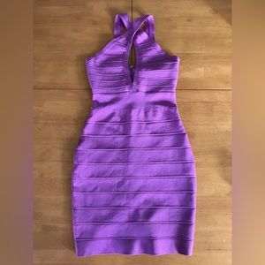 Hot Miami Styles, Size small, Bright lilac bandage dress.